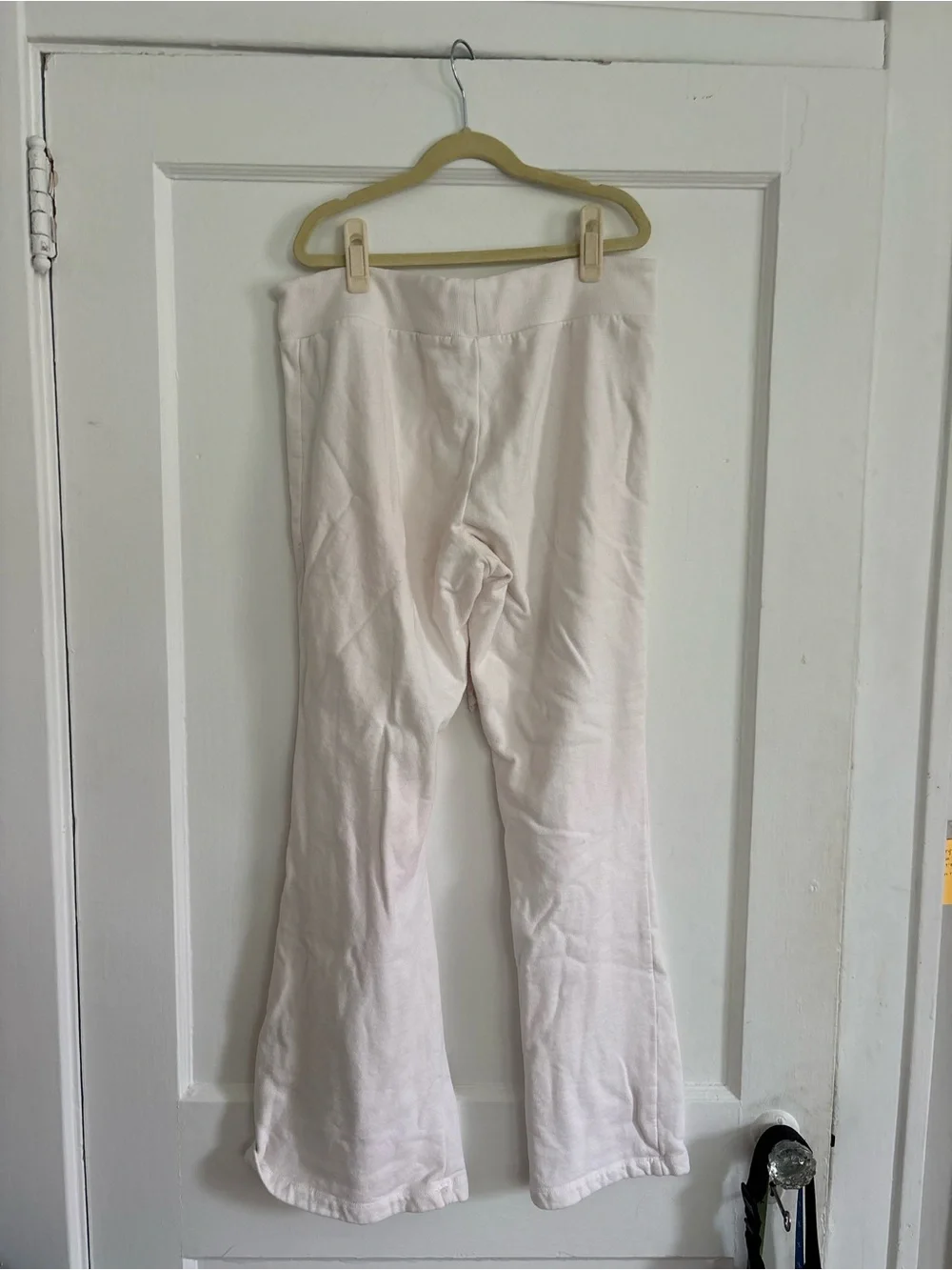 Brandy Melville White Wide-Leg Drawstring Pants - Picture 3 of 4